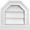 Ekena Millwork Octagonal Top Surface Mount PVC Gable Vent w/ 2"W x 2"P Brickmould Sill Frame, 12"W x 12"H GVPOT12X1203SN - alternate 1
